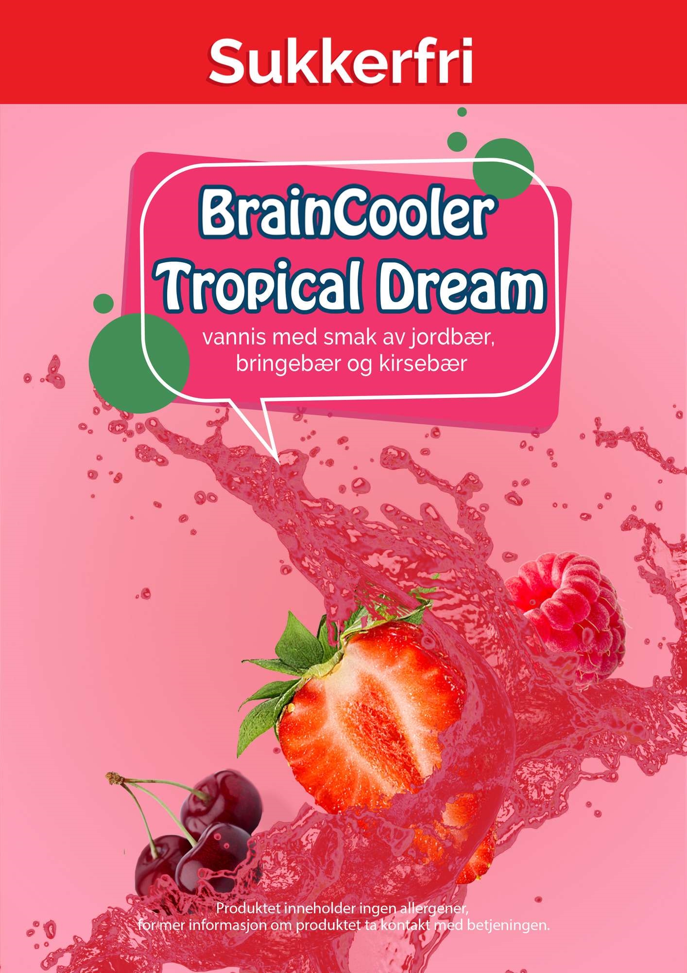 Sukkerfri slush tropical dream 1l