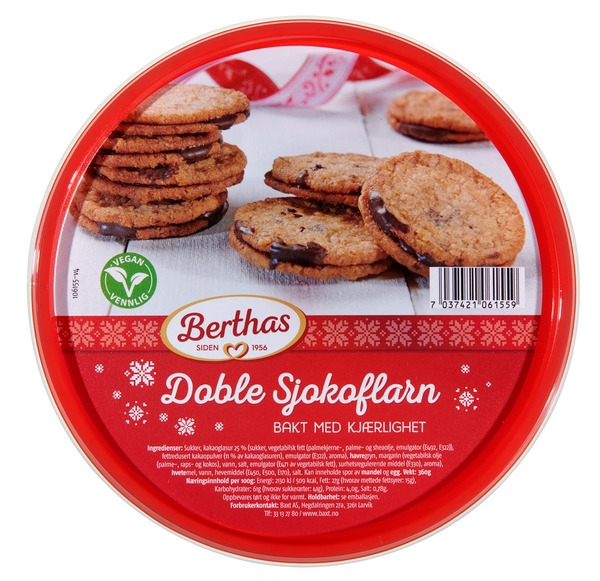 Doble sjokoflarn  360g