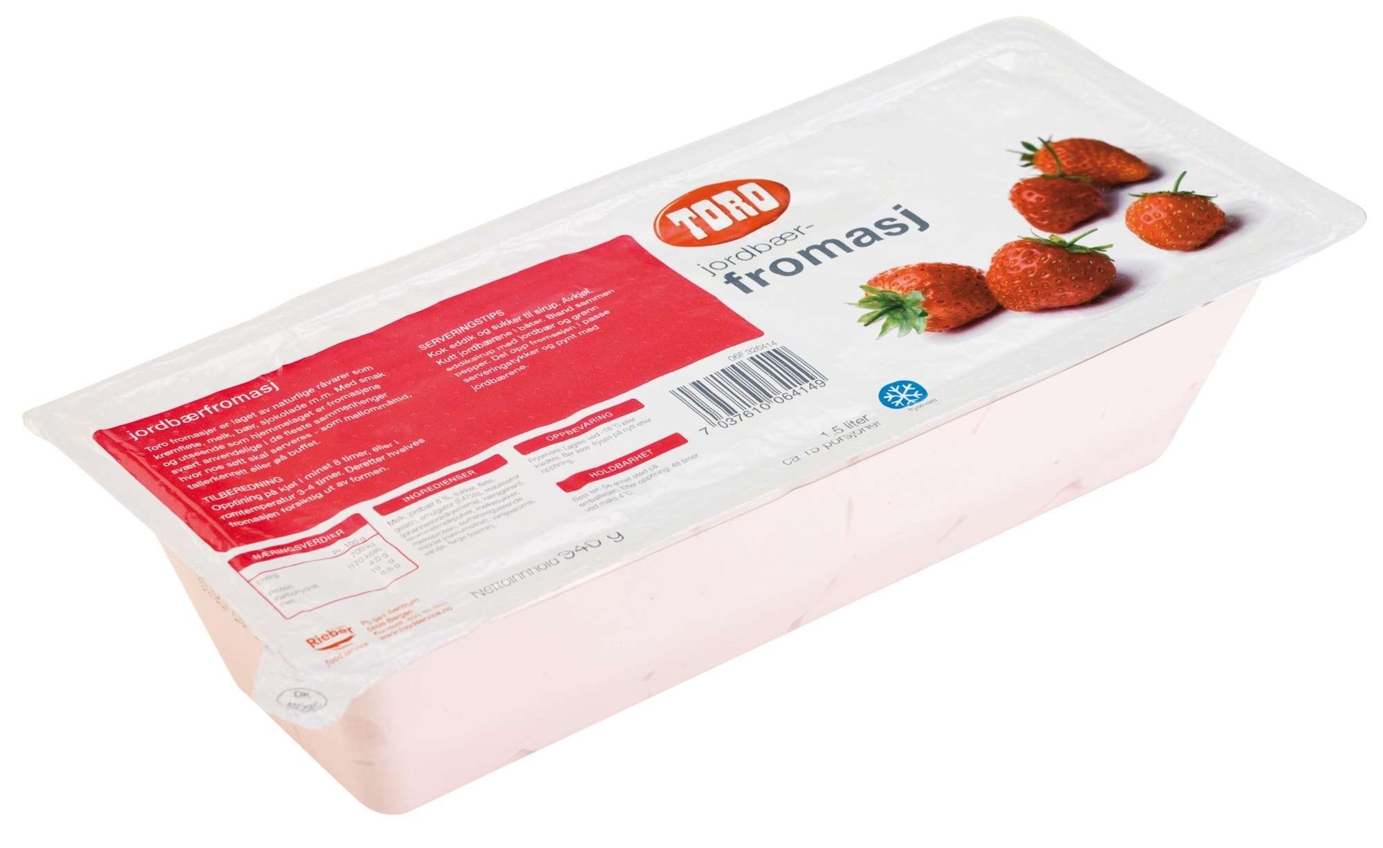 Jordbærfromasj 1.5l