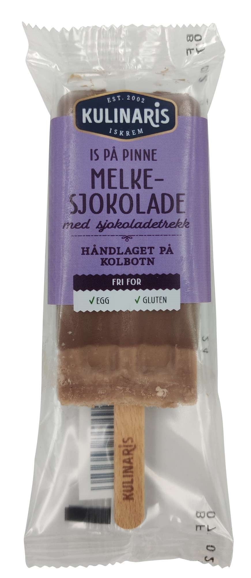 Milk chocolate ice lolly w/chocolate covered  75ml