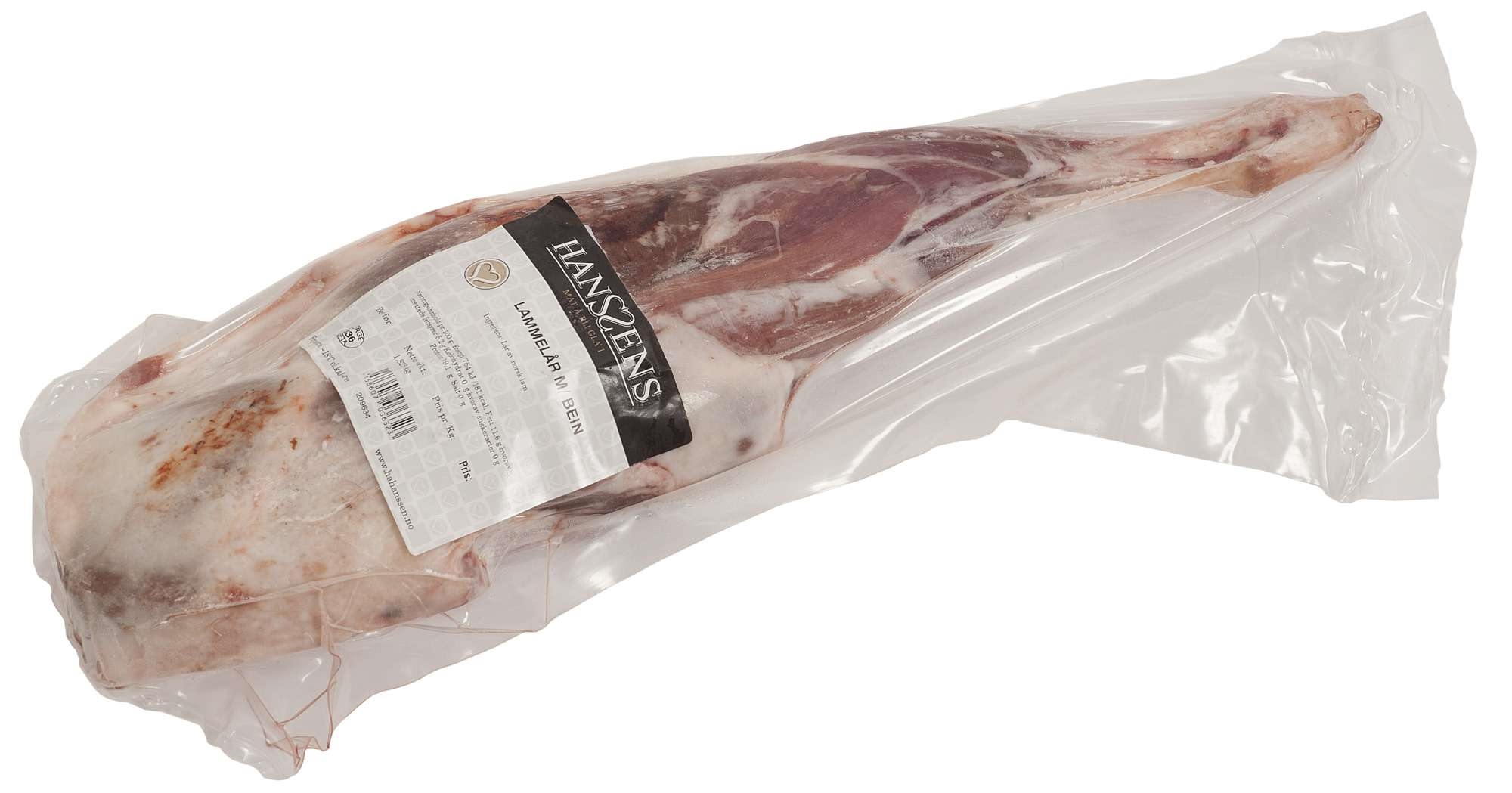 Lammelår m/bein løs ca10kg   kg