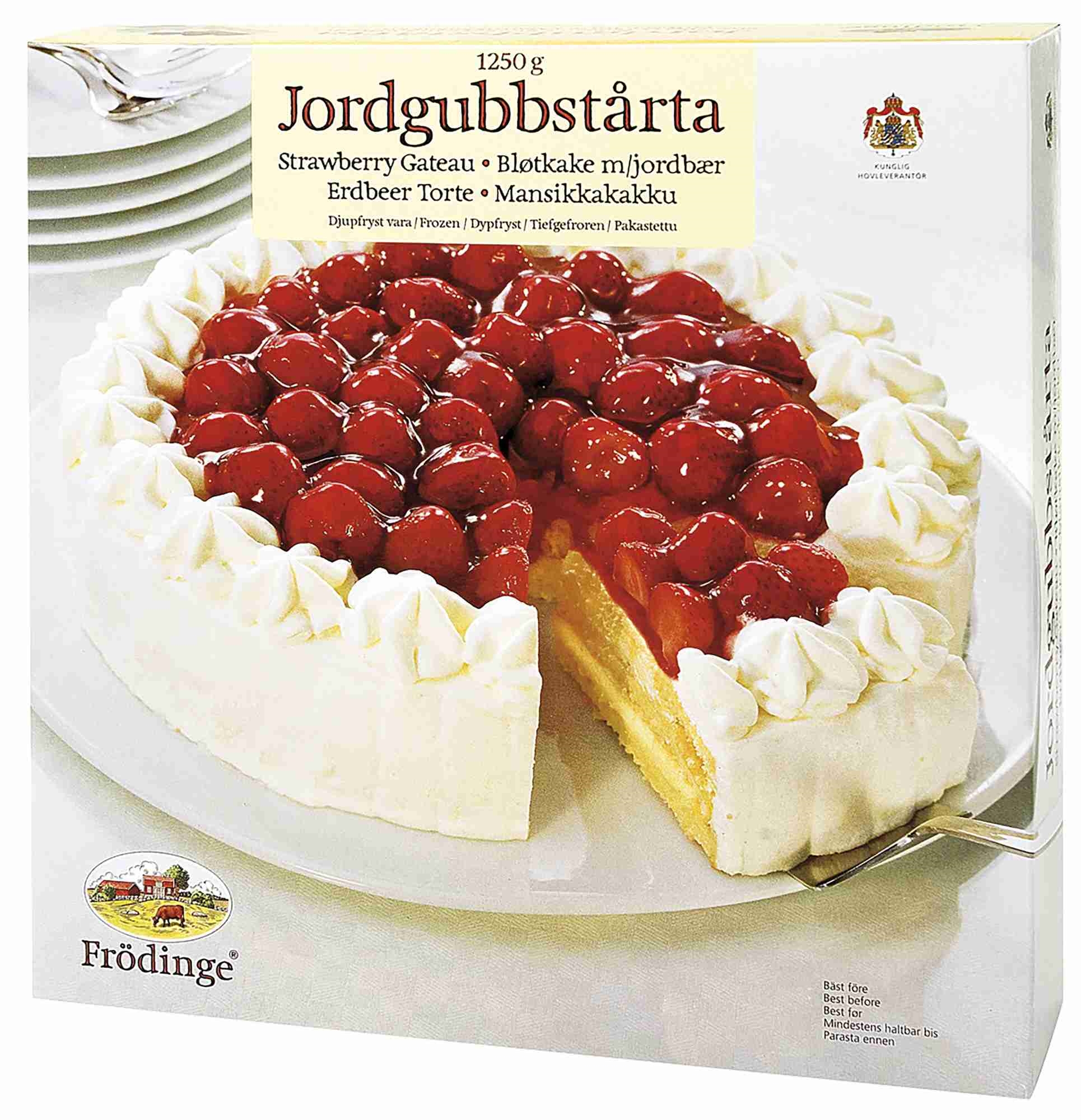 Bløtkake med jordbær frødinge  1250g