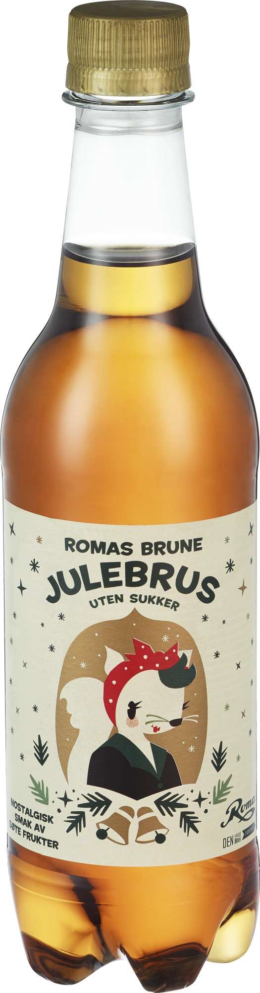 Roma julebrus brun uten sukker  24x0,5l