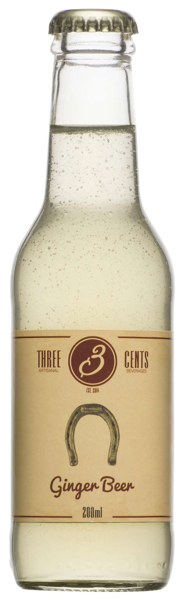 Three cents ginger beer soda   24x20cl