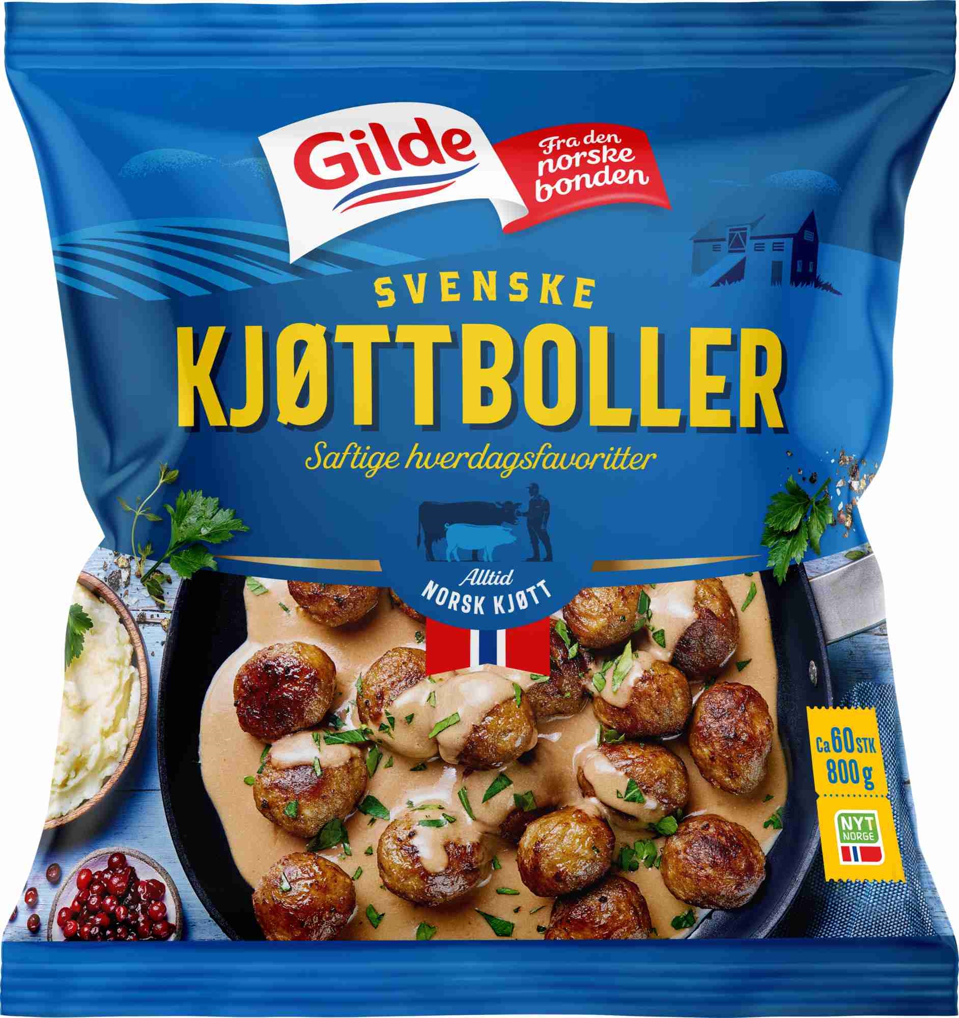 Svenske kjøttboller stekt 800g