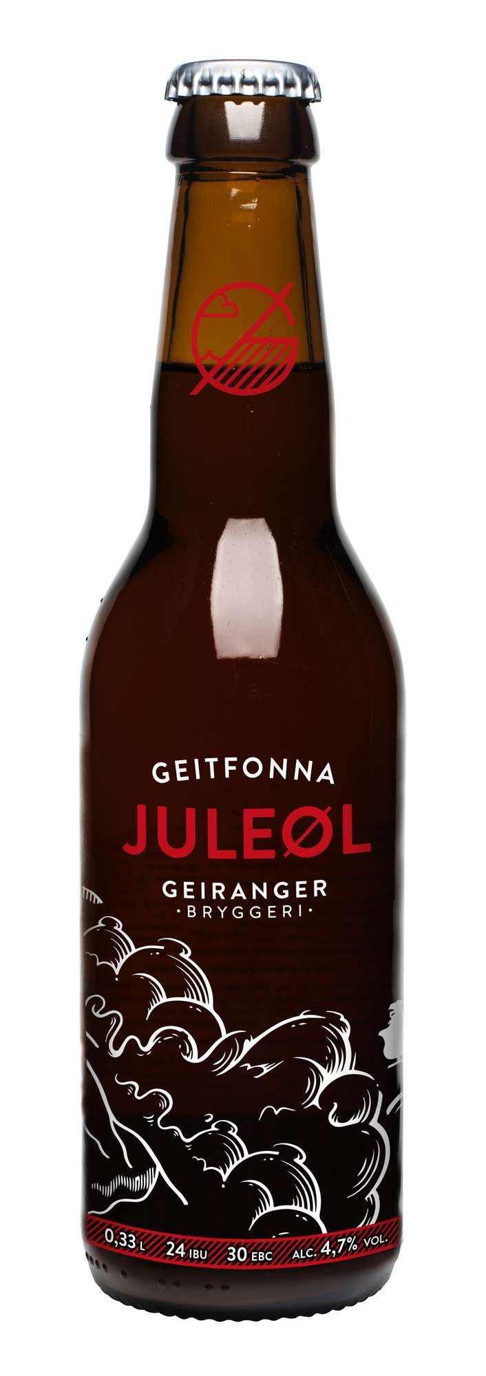 Geiranger bryggeri geitfonna juleøl 4,7% 12x33cl