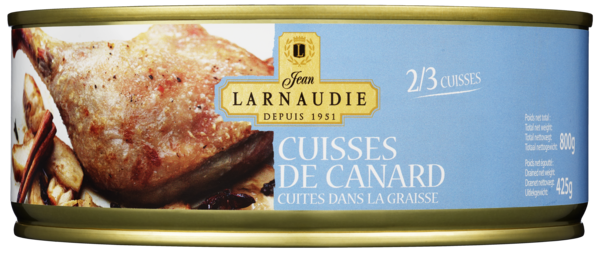 Andeconfit  (confit de canard, andelår)  800g