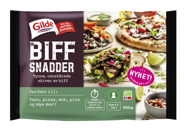 Storfe biffsnadder 300g