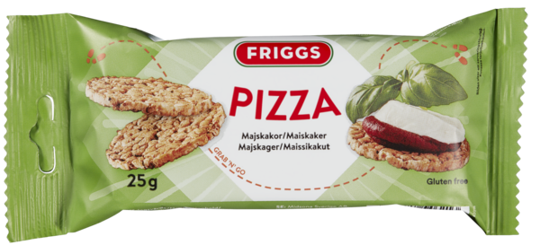 Maiskaker snack pack pizza glutenfri  25g