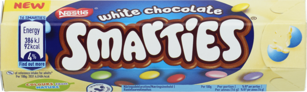 Smarties white hexatube   34g