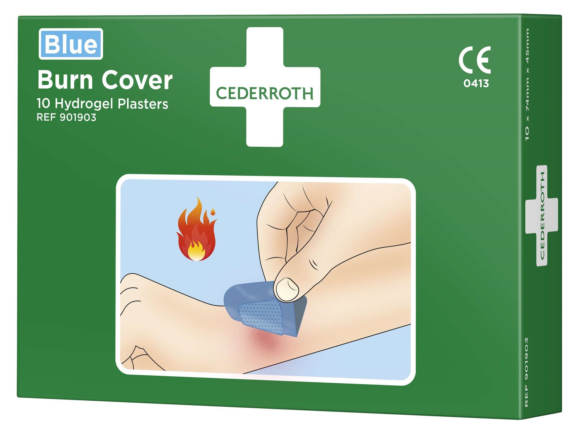 Burn cover blue 10stk