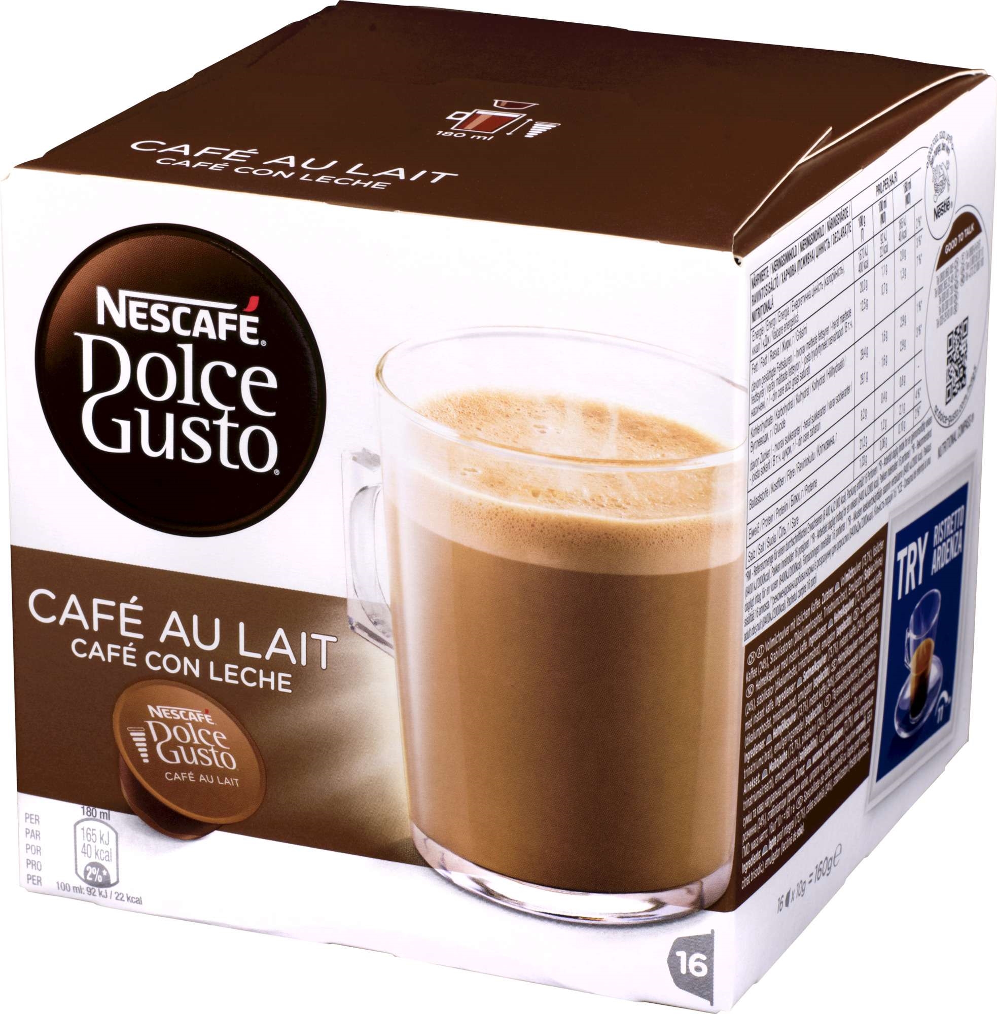 Dolche gusto nescafe cafe au lait 3x160g