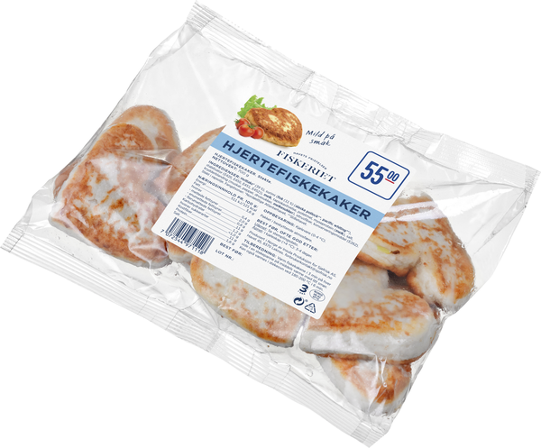 Hjertefiskekaker 700g