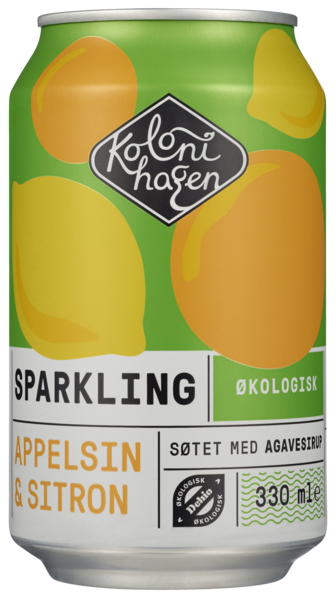 Sparkling appelsin & sitron 24x330ml