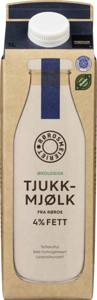 Tjukkmjølk from røros 4% fat ecol.   1l