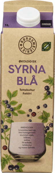 Syrna blå fettfri økol. 1l