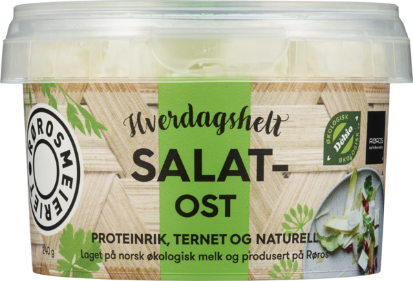 Røros hverdagshelt salatost ternet, økol. 240g