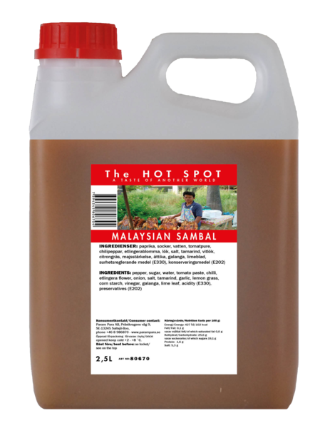 Malaysian sambal   2,5l
