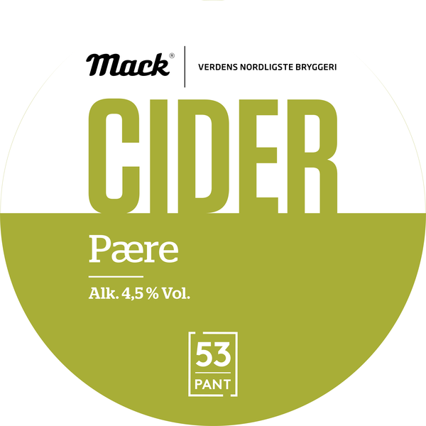 Mack cider pære keykeg 4,5% 30l