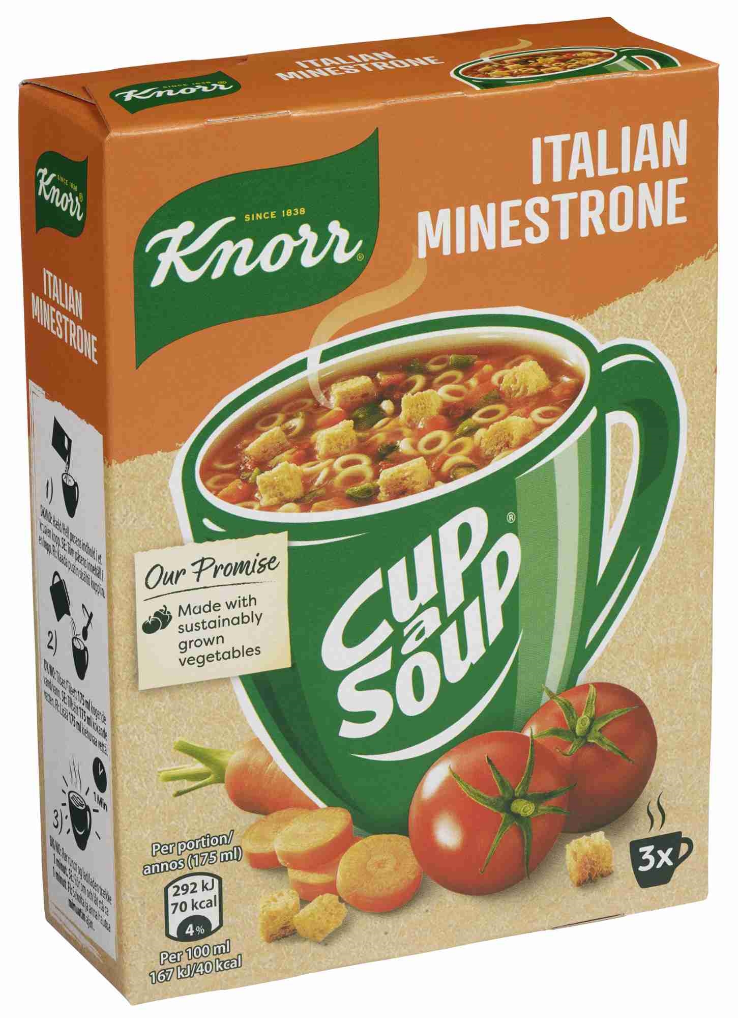 Knorr cup a soup minestrone   3pcs