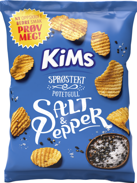 Kims potetgull salt & pepper   250g