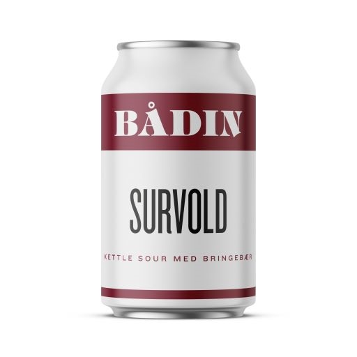 Bådin survold kettle sour med bringebær   5,6%   24x33cl