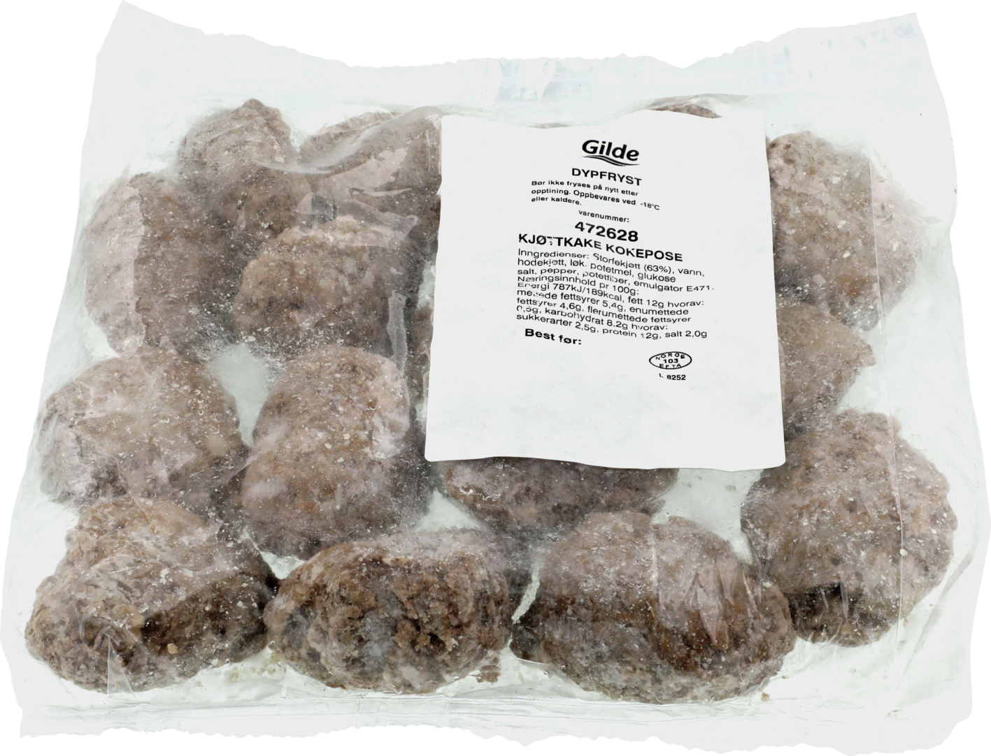 Kjøttkaker kokepose 12x750g