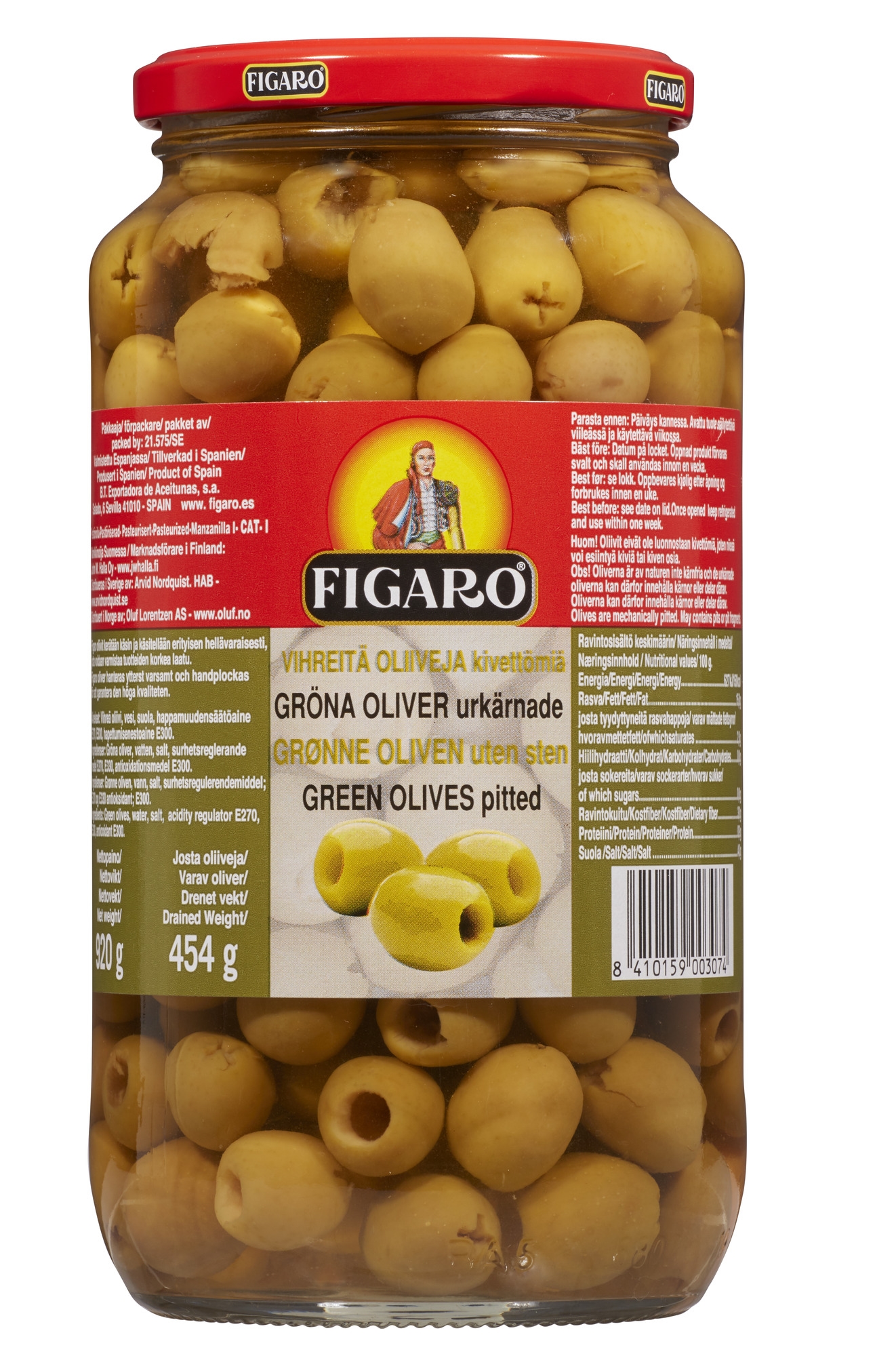Olive grønne figaro t 920g
