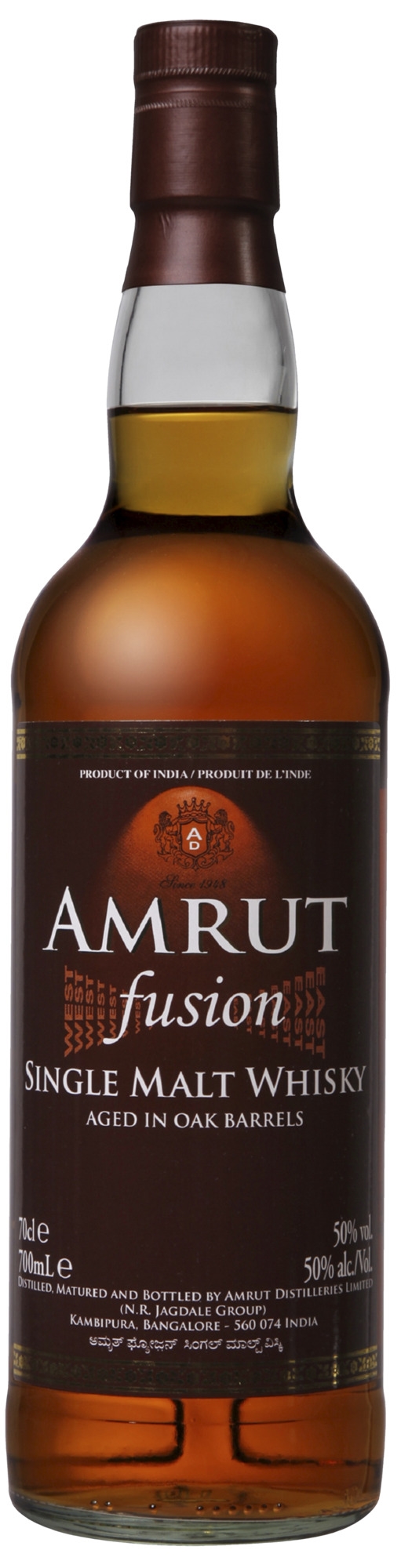 Amrut fusion single malt whisky 50% 70cl