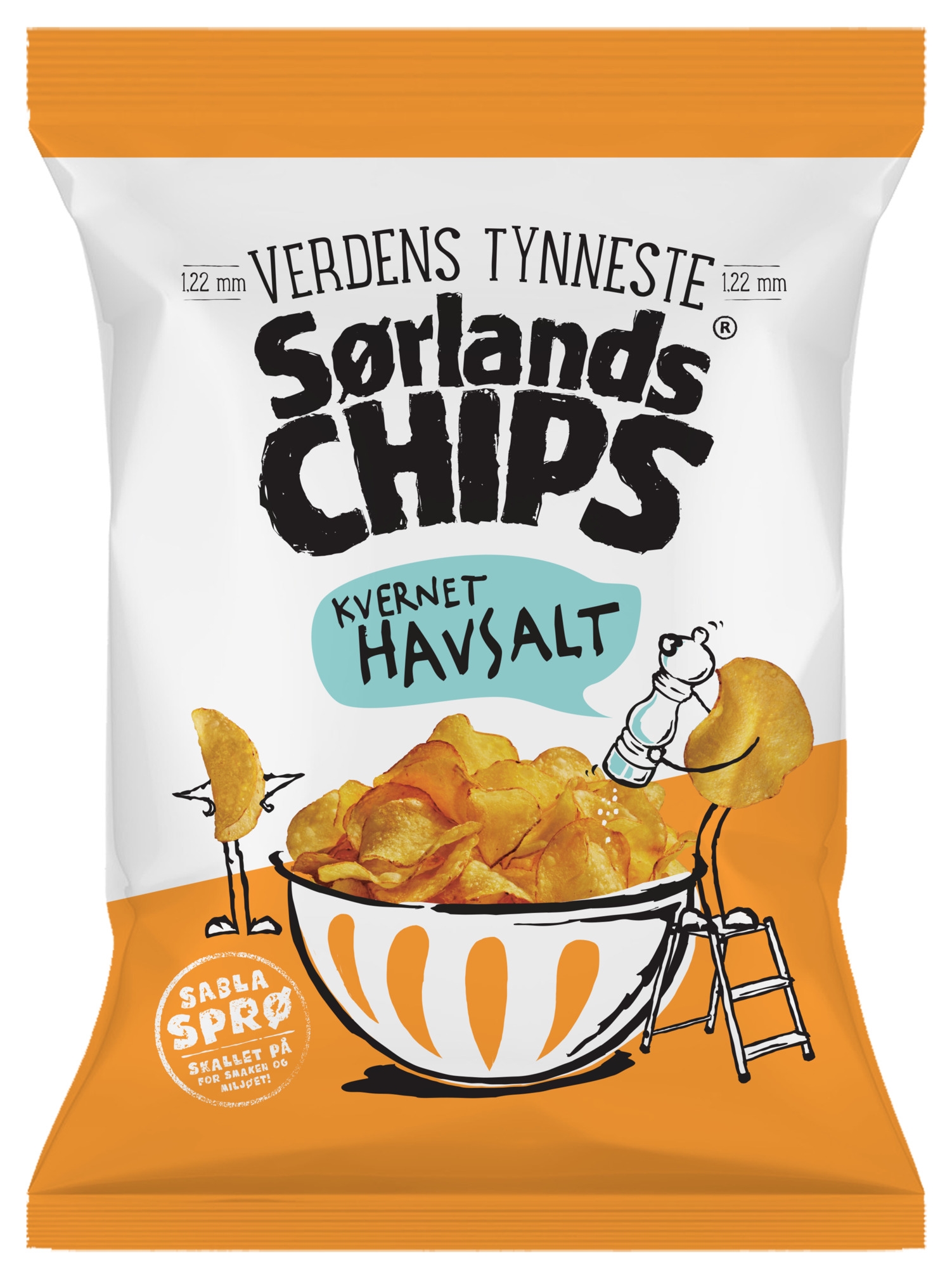 Sørlandschips verdens tynneste havsalt   30g