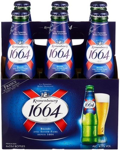 Kronenbourg 1664 6pk fl 4,5% 24x33cl
