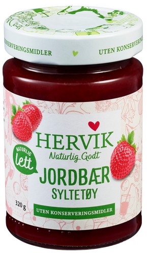 Lett jordbærsyltetøy   320g