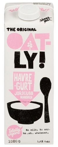 Oatly havregurt strawberry 1l