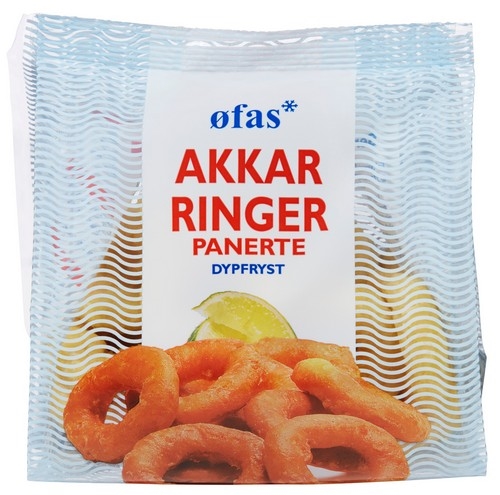 Akkarringer panert, stå pose 400g