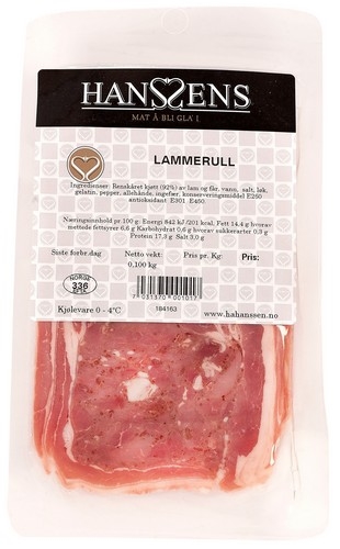 Lamb roll sliced  100g