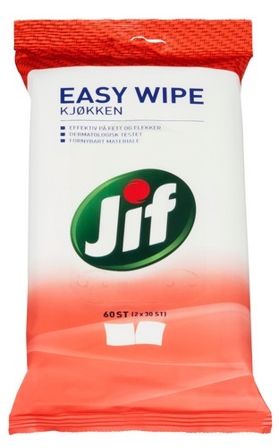 Jif easy wipe kjøkken 60stk