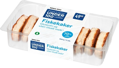Fiskekaker gluten- og melkefrie 550g