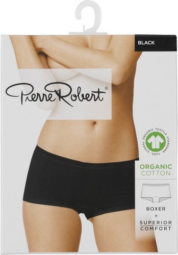 Cotton boxer dame svart m