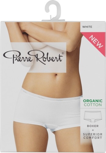 Cotton boxer dame hvit s
