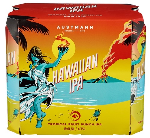 Austmann hawaiian ipa bx   4,7%   24x50cl