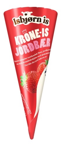 Krone-is jordbær  128ml