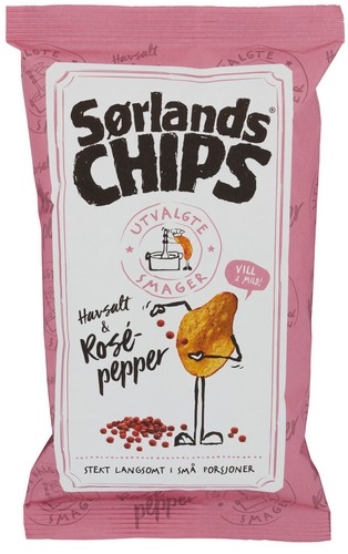Sørlandschips havsalt & rosepepper 100g