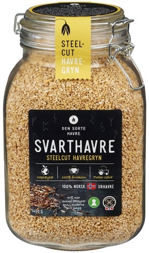 Oatmeal black steel cut glass   1450g