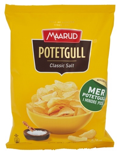 Potetgull classic salt 250g