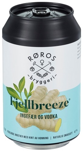 Røros fjellbreeze ingefær & honning   4,2%   24x33cl