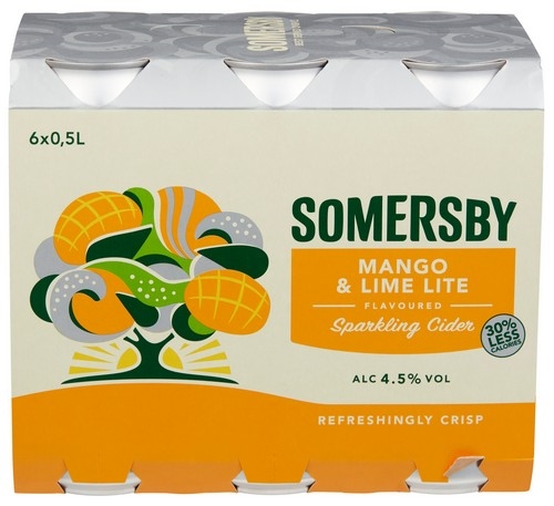 Somersby mango lime lite cider  4,5%  24x50cl