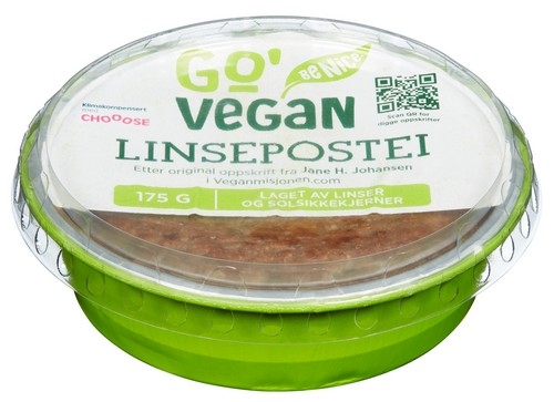Go'vegan linsepostei 175g