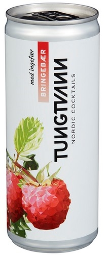 Tungtvann bringebær & ingefær 4% 24x25cl