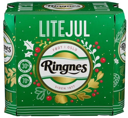Ringnes lite jul (christmas beer) 4,5%  24x50cl