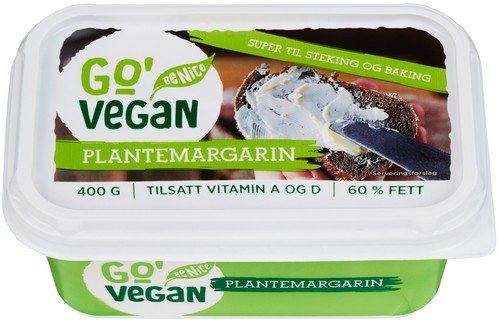 Go vegan plantemargarin 400g